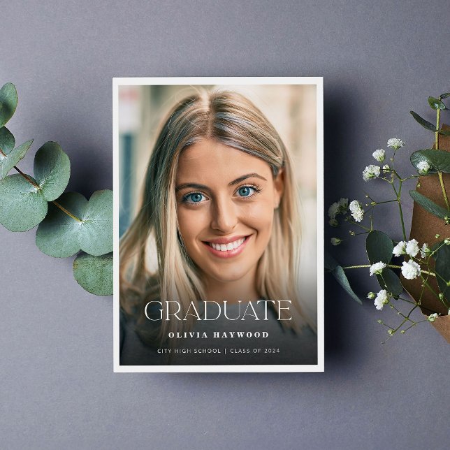 Modern Elegant High School Graduation Announcement (Creator Uploaded)