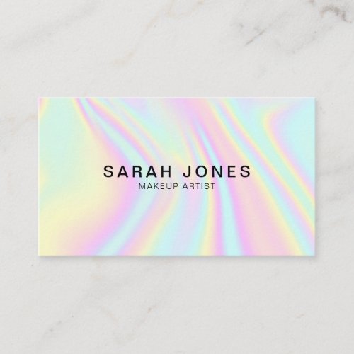 Modern Elegant Holographic Business Card