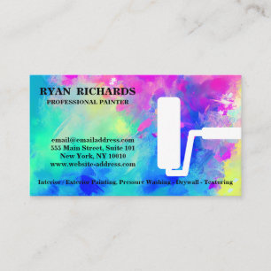 Modern Elegant House Painting Business Card