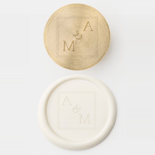Modern Elegant Initials Wax Seal Stamp