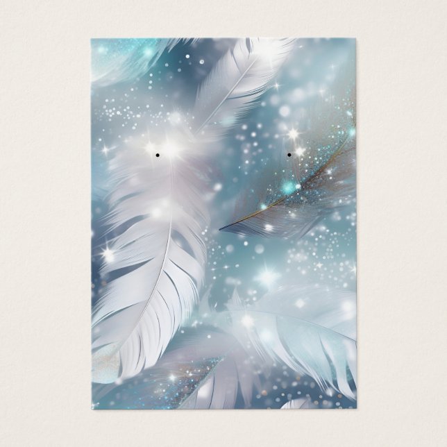 Modern Elegant Jewelry Earring Display Card  (Front)