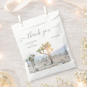 Modern Elegant Joshua Tree Boho Wedding Favor Bag