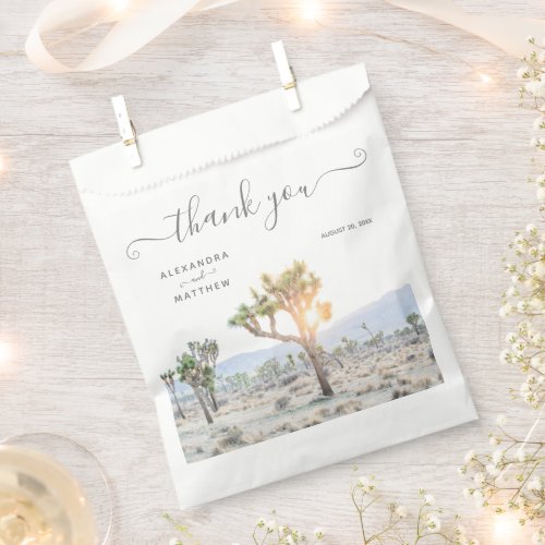 Modern Elegant  Joshua Tree Boho Wedding Favor Bag