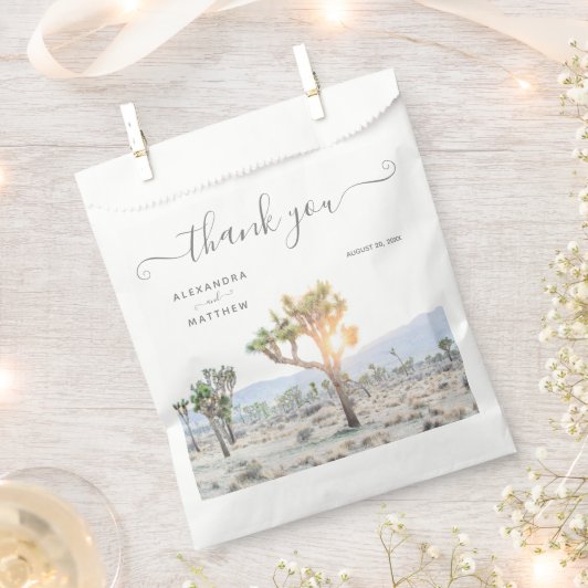 Joshua Tree boho wedding favor bag