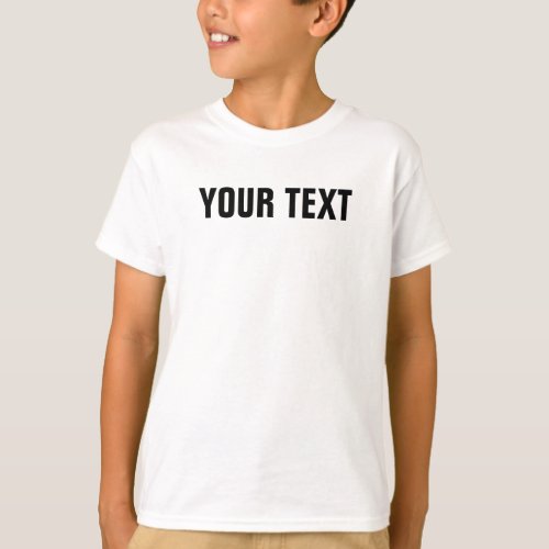 Modern Elegant Kids Boys Best Cool Big Large Font T_Shirt