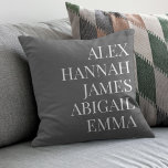 Modern Elegant Kids Names Personalized Family Throw Pillow<br><div class="desc">Modern Elegant Kids Names Personalized Family Throw Pillow.</div>