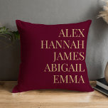 Modern Elegant Kids Names Personalized Family Throw Pillow<br><div class="desc">Modern Elegant Kids Names Personalized Family Throw Pillow.</div>