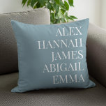 Modern Elegant Kids Names Personalized Family Throw Pillow<br><div class="desc">Modern Elegant Kids Names Personalized Family Throw Pillow.</div>