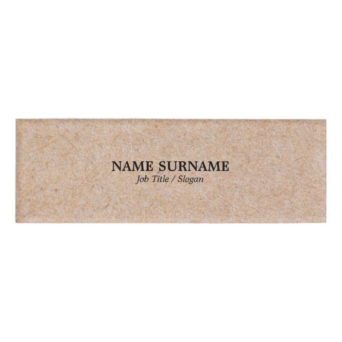 Modern Elegant Kraft Office School Standard Desk Name Zazzle Com