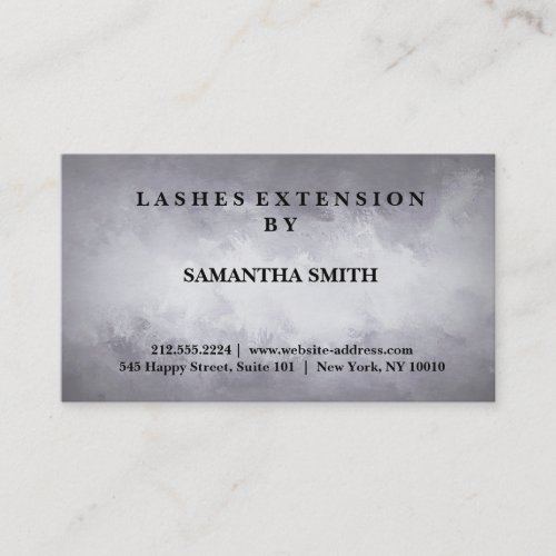 Modern Elegant Lashes Extension Professional Business Card