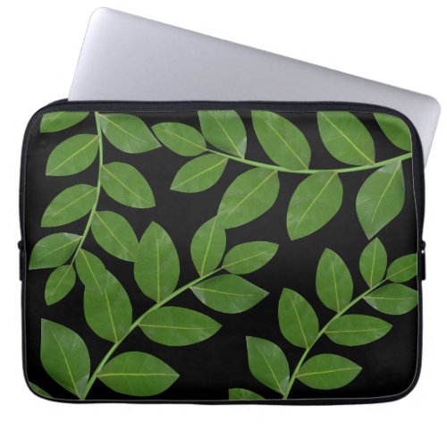 Modern   Elegant  Laurel Leaves Laptop Sleeve