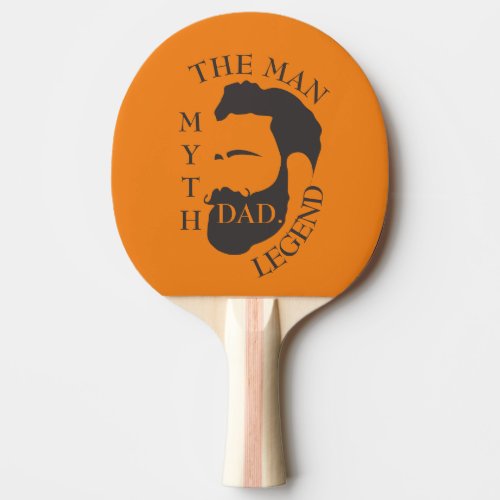 Modern Elegant Legendary Dad Fathers Day Ping Pong Paddle