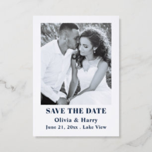 Modern Elegant Letterpress Photo Cards