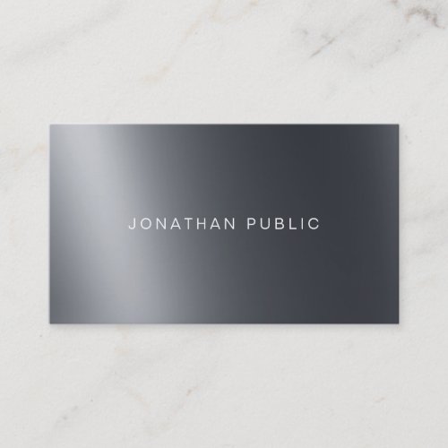 Modern Elegant Light And Shadow Cool Top Plain Business Card