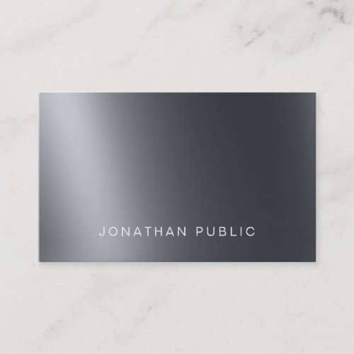 Modern Elegant Light And Shadow Creative Plain Top Business Card
