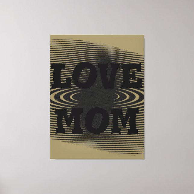 Modern elegant light brown,black design  canvas print (Front)