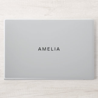 Modern Elegant Light Gary HP Laptop Skin