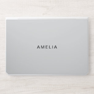 Modern Elegant Light Gary HP Laptop Skin