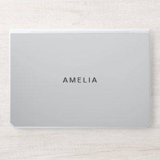 Modern Elegant Light Gary HP Laptop Skin