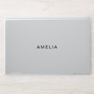 Modern Elegant Light Gary HP Laptop Skin