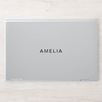 Modern Elegant Light Gary HP Laptop Skin
