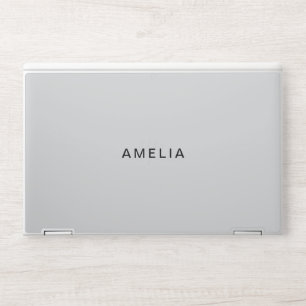 Modern Elegant Light Gary HP Laptop Skin