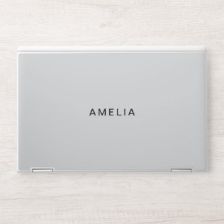 Modern Elegant Light Gary HP Laptop Skin