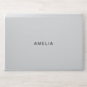 Modern Elegant Light Gary HP Laptop Skin