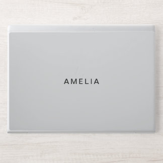 Modern Elegant Light Gary HP Laptop Skin