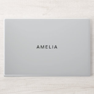 Modern Elegant Light Gary HP Laptop Skin