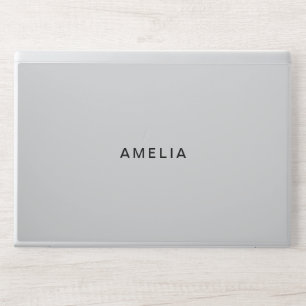 Modern Elegant Light Gary HP Laptop Skin