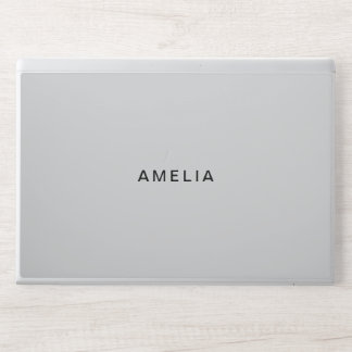 Modern Elegant Light Gary HP Laptop Skin