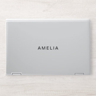 Modern Elegant Light Gary HP Laptop Skin