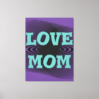 Modern elegant light green,black, purple design   canvas print