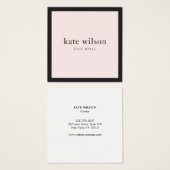 Modern Elegant Light Pink Professional Square (Front & Back)