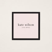 Modern Elegant Light Pink Professional Square (Front)