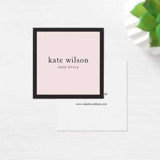 Modern Elegant Light Pink Professional Square (Desk)