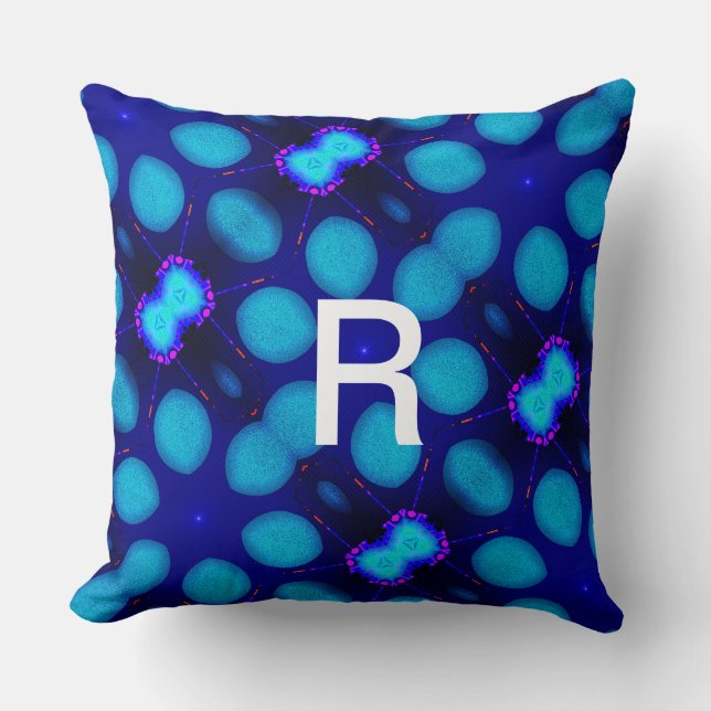 Modern_Elegant_LIGHT STAR_BLUE_GIFT_NICE Throw Pillow (Front)
