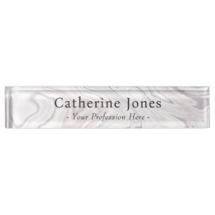 Modern Elegant Liquified Art Painting Desk Name Plate