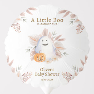 Modern Elegant Little Boo Boho Ghost Baby Shower  Balloon