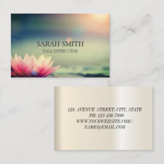 Modern Elegant lotus flower Business Card