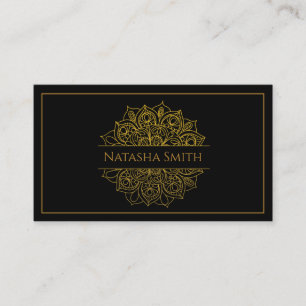 Modern Elegant Lux Gold Business Card