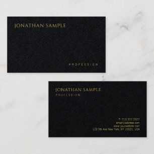 Modern Elegant Luxurious Premium Black Template Business Card