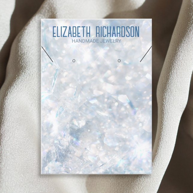 Modern Elegant Luxury Crystal Jewelry Display Business Card (Creator Uploaded)