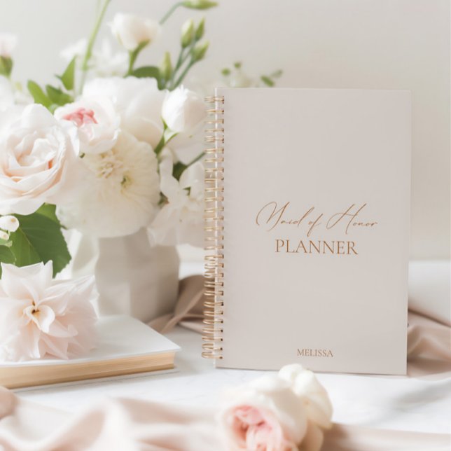Modern Elegant Maid of Honor Wedding Planner (Modern Elegant Maid of Honor Wedding Planner)