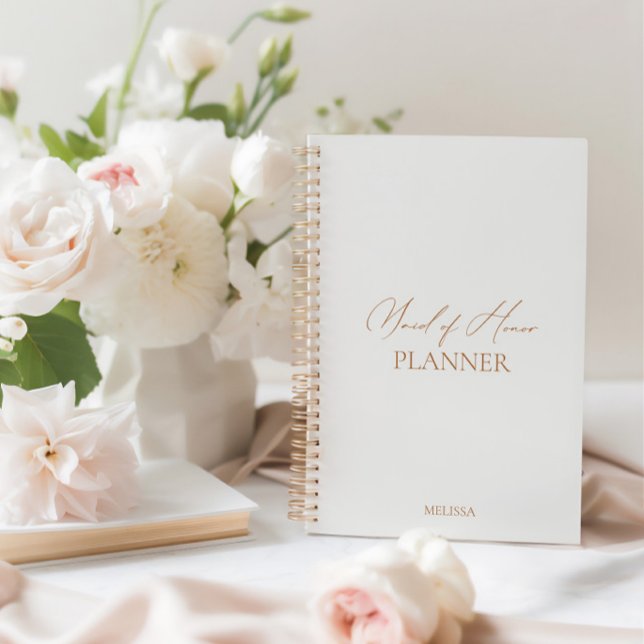 Modern Elegant Maid of Honor Wedding Planner (Modern Elegant Maid of Honor Wedding Planner)