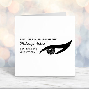 Modern Elegant Makeup Artist Eye Eyeliner Address Self-inking Stamp