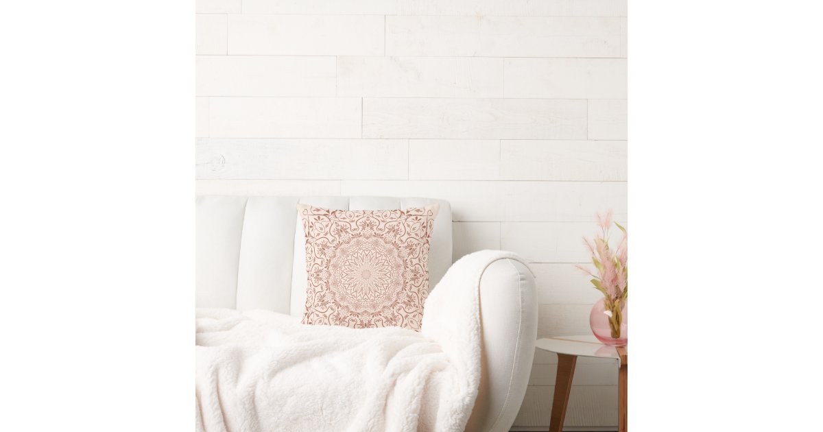 Curated visual reference: Fresh Look at Modern Elegant Mandala Boho Earth Tone Throw Pillow