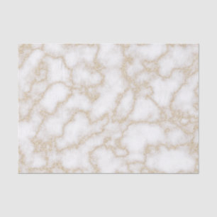 Modern elegant marble faux gold glitter tissue paper