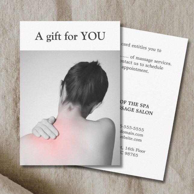 Modern Elegant Massage Therapist Gift  (Creator Uploaded)